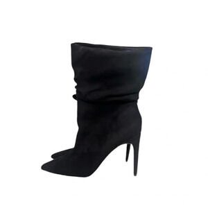 Express booties like new size 7 black stiletto